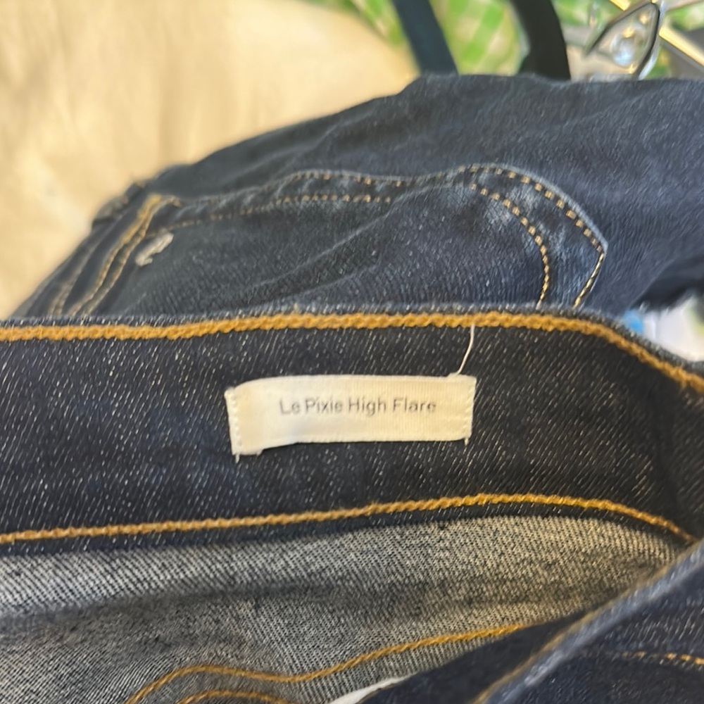 Frame Denim Le Pixie High Flare Jeans - Shortened for 5’2 - Picture 4 of 5